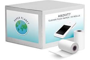 PAPERPLANET Thermal Paper for Clover POS (Clover Flex Thermal Printer) by Paper Planet | C400 C401 C405 | 10 Rolls