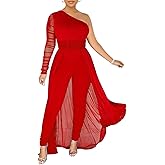 chicyes Women's Jumpsuits Dressy Date Night Rompers Long Sleeve Bodycon Pants Birthday Party Outfits Clothes