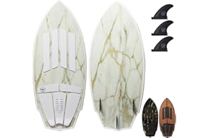 South Bay Board Co. - 63” / 54" / 52" Wakesurf Board - Best Performance Wake Surfboards for Kids & Adults - Durable Compressed Fiberglassed Wake Surf Board - Pre-Installed Wax-Free Foam Traction