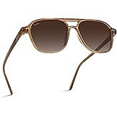 WearMe Pro Polarized Aviator Classic Double Bridge Women's Sunglasses