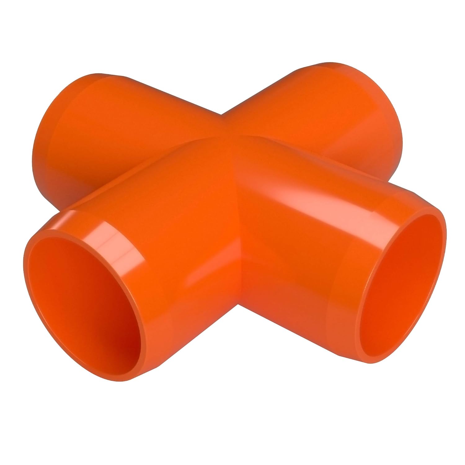 FORMUFIT F034CRX-OR-8 Cross PVC Fitting, Furniture Grade, 3/4