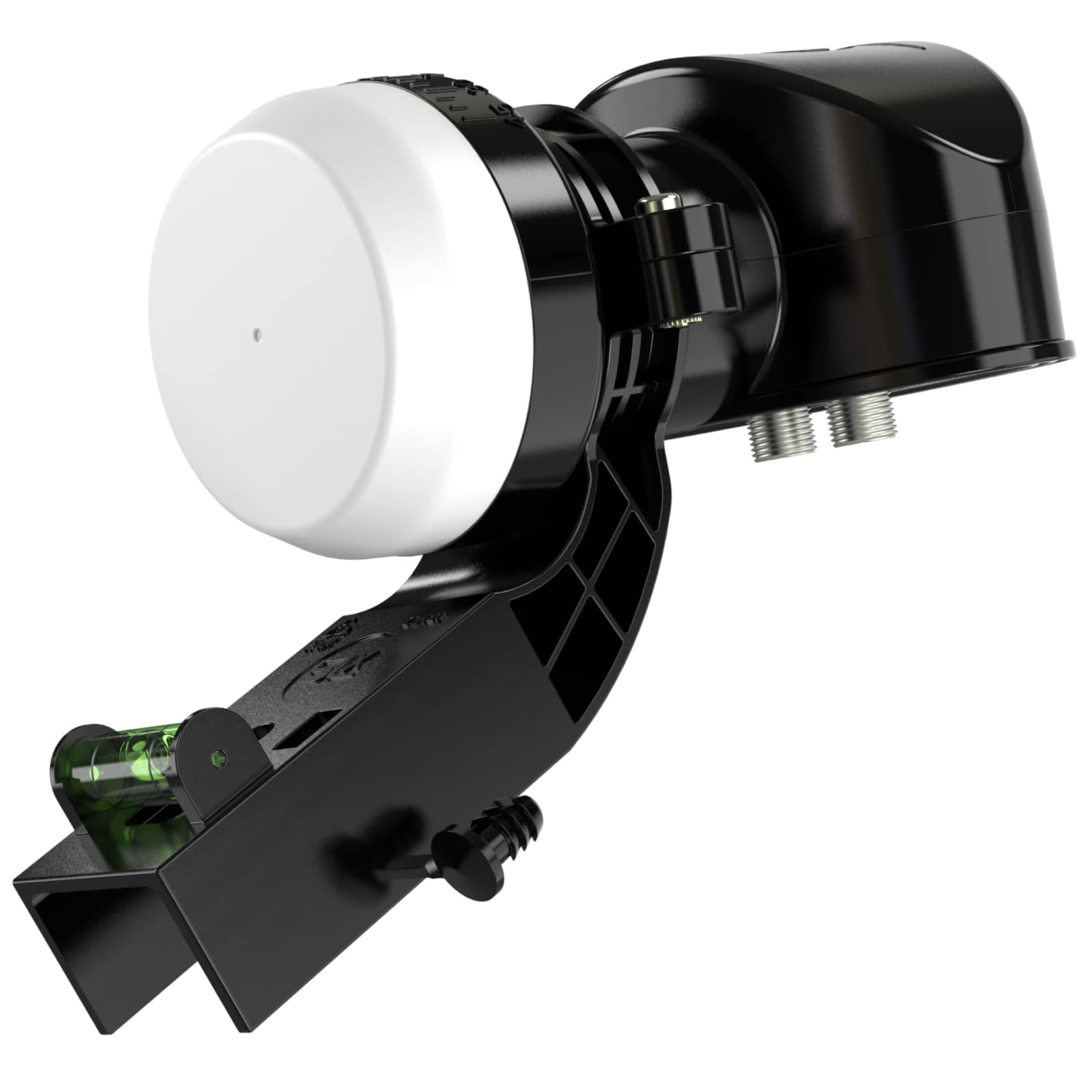 SLx LNB 2 Quad Output, LNB for Satellite Dish Freesat/Satellite Recievers, KU Band, Universal LNB for Sky HD, Sky HD+, Freesat HD, 25MHz PLLCrystal Technology, Includes MK4 Bracket