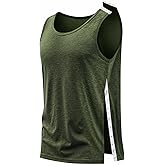 Unisex Post Shoulder Surgery Tank Tops, Side Snap Access Tear Way Sleeveless Shirts, Recovery Tear Away T-Shirt