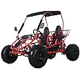 X-PRO Rover 125 Go Kart with ZongShen Engine, 3-Speed Semi-Automatic Transmission w/Reverse,Big 19"/18" Wheels! (Red)