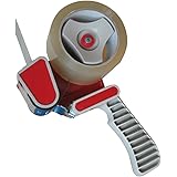 Heavy Duty Parcel Tape Packing Dispenser Gun With 2x 50mm Tape Rolls