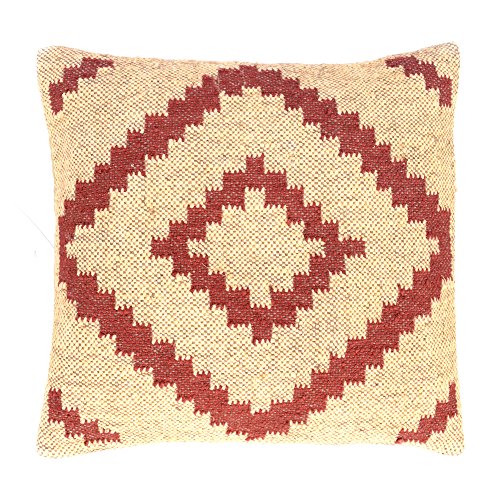 Indian Jute Cushion Cover Size 18x18 Hand Woven Jute Cushion