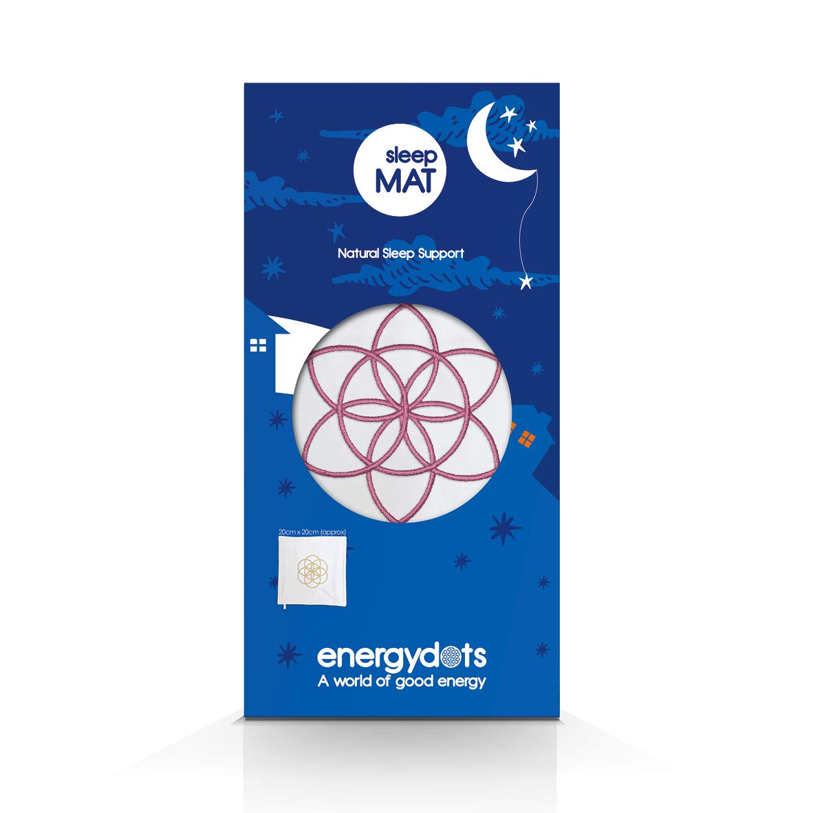 EnergyDots SleepMAT. Natural sleep support organic comfort mat (Pink)