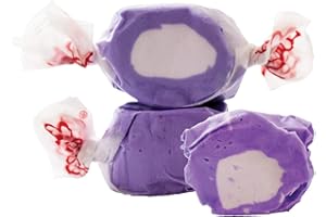 Taffy Town Saltwater Taffy- Huckleberry | Gourmet Taffy| Nougat-Style Candy| Soft & Delicious| Sumer Snack Treats| Party Good Candies| 2.5lbs