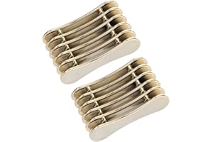 NOLITOY 2pcs Metal Nail Art Pen Holder Stand Gold Nail Brush Tool Rest for Salon and Home