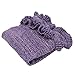 AmyHomie Mermaid Tail Blanket, Little Mermaid Blanket Soft Crochet All Seasons Sleeping Blanket for Kids, Mermaid Gift for Girls(Lavender,Kids)