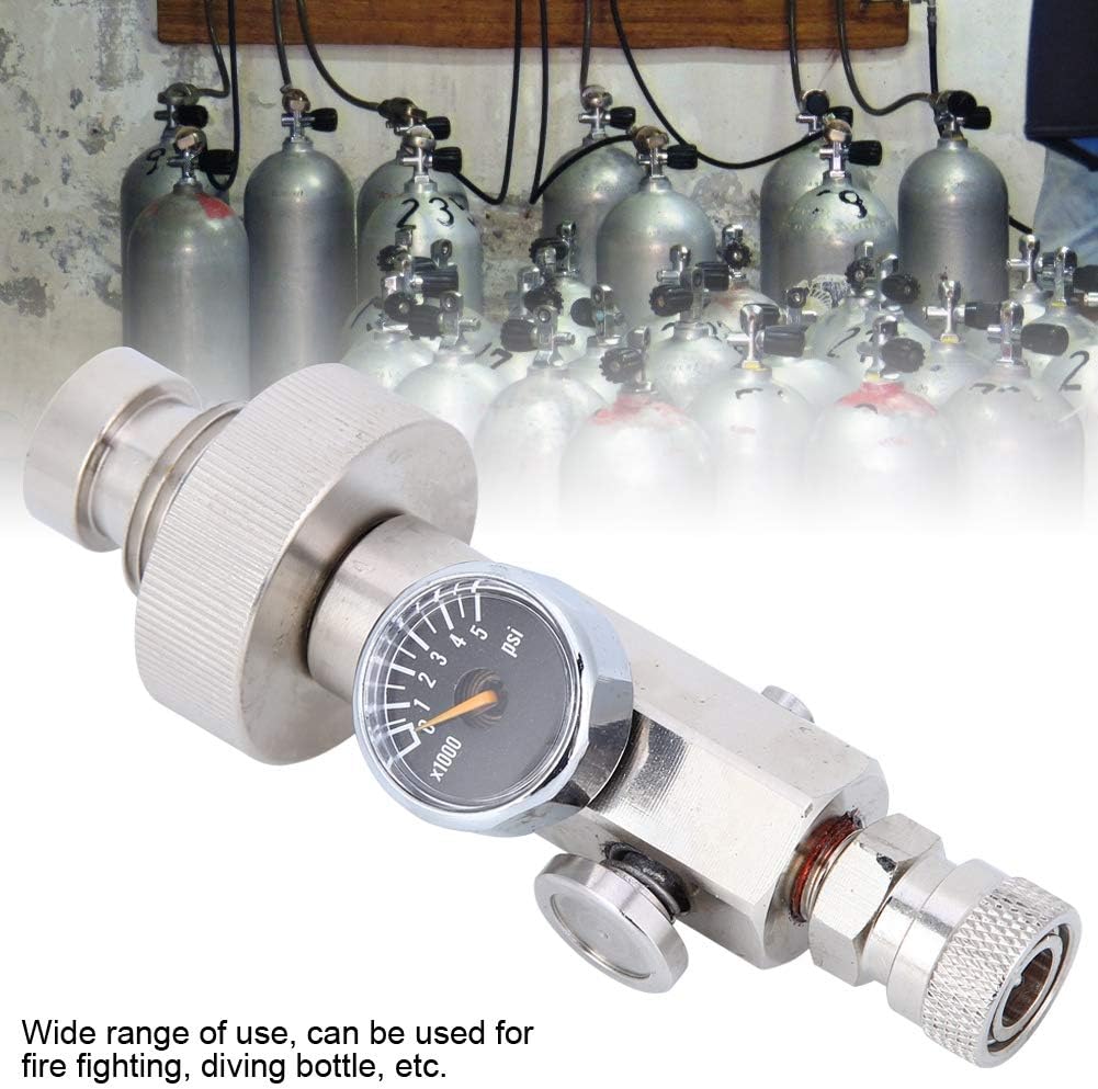 Keenso Inflation Valve, Stainless Steel Hex Inflation Diving Oxygen ...