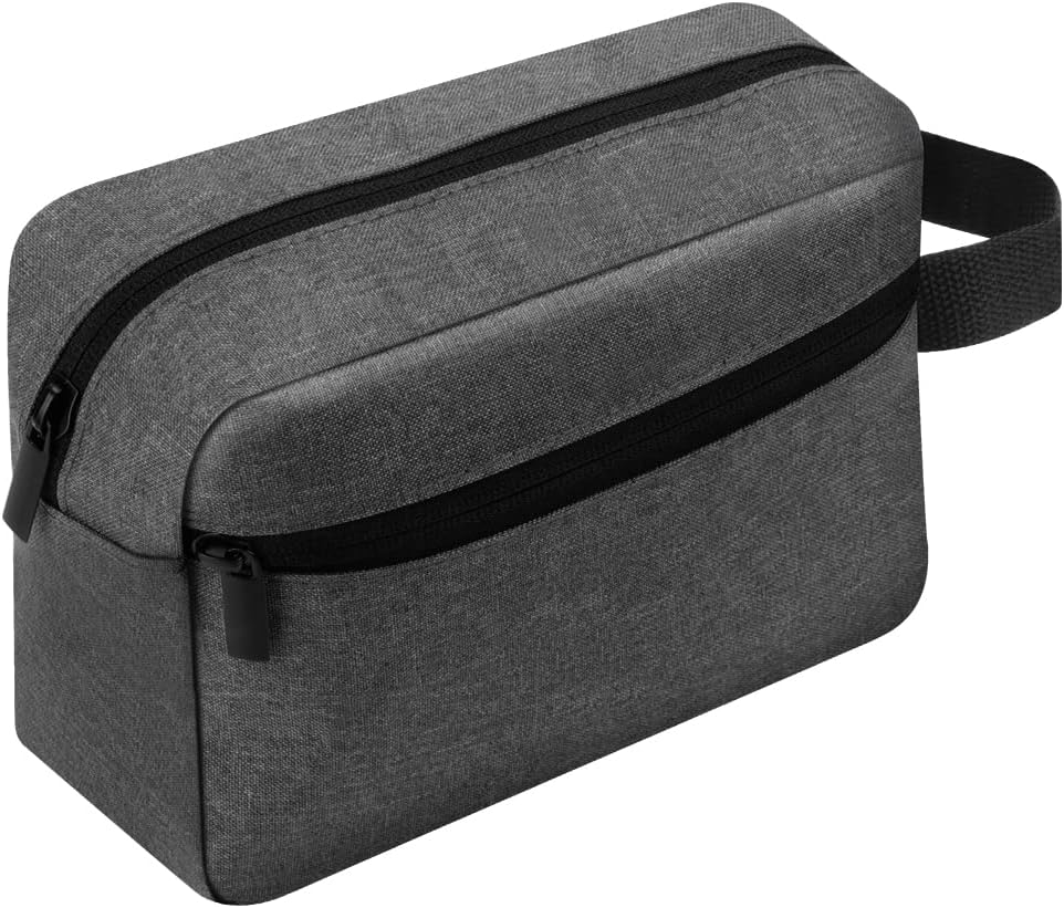 lmytdo Toiletry Bag for Men Waterproof Travel Shaving Bag Gray 22x6x15 cm