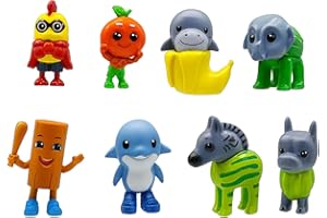 Italian Brainrot Chibi 8 Pack Value Figurines, Italian Brainrot Toys, Brain Rot Birthday Decorations