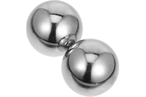 Yardenfun 2pcs Solid Stainless Steel Baoding Balls for Hand Exercise and Stress Relief Chinese Health Massage