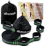 Soufull XL Hammock Straps Outdoor Tree Straps,38 Loops Combined 20Ft Long,1400LBS Breaking Strength,Tree Friendly,Quick&Easy Set up
