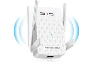 WiFi Extender Booster,1200Mbps WiFi Booster, WiFi Extender 5GHz & 2.4GHz Dual Band WiFi Repeater - with Ethernet Port, 4 Ante