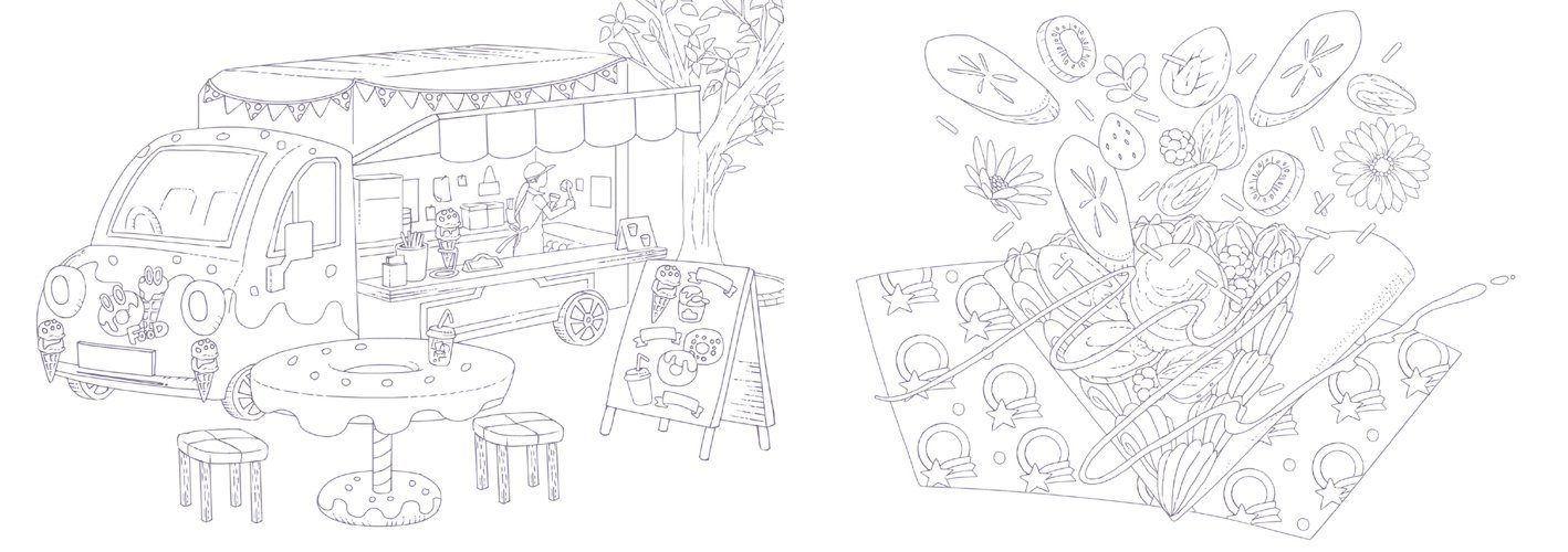 世界のsweets Dishes ぬり絵book 西脇 エリ 本 通販 Amazon