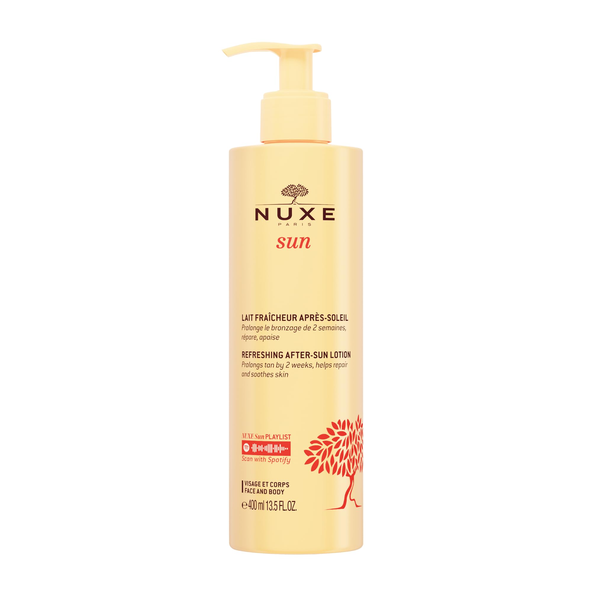 Nuxe Sun Refreshing After-Sun Lotion 400ml, Cooling After-Sun Body Lotion, Hydrates & Revives Skin, Enhances Glow & Extends Tan for 2 Weeks, Vegan Formula — image 1