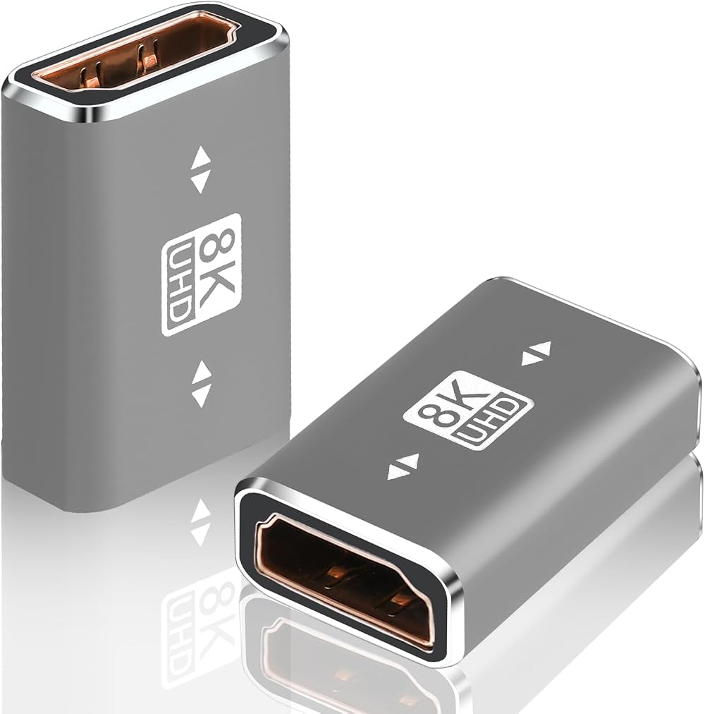 AXFEE HDMI Female to Female Adapter 8K60Hz 4K120Hz Aluminum Coupler
