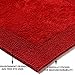 QltyFrst Bath Mat Reversible Cotton 1900 GSM Size 21”x34” Bathroom Mats Luxurious Bath Rug Extra Plush Absorbent Red