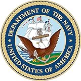 4 Pack USN US Navy United States Patriotic Military Seal Emblem Auto Decal Bumper Sticker Vinyl Decal For Car Truck Van RV SUV Boat Carrier Jet Window Support USA Military (Emblem 1)