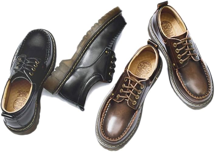 Amazon Merryco レースアップシューズ オックスフォードシューズ レディース マニッシュ メンズライク フォーマル Uチップ 厚底靴 歩きやすい 滑り止め ロリータ 通学 女子高生 可愛い 黒 ブラウン レースアップ