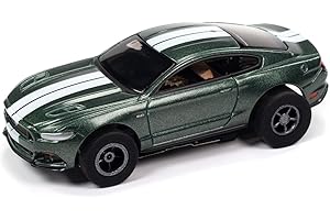 GENERIC Auto World Xtraction 2018 Mustang GT (Highland Green) HO Scale Slot Car