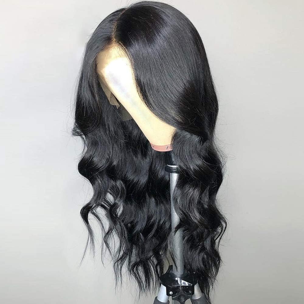 BEEOS 14 Inch 360 Lace Frontal Wig Pre Plucked and Bleached Knots, 9A Short Body Wave Human Hair wigs with Baby Hair Free Part Medium Brown Lace 14 Inch