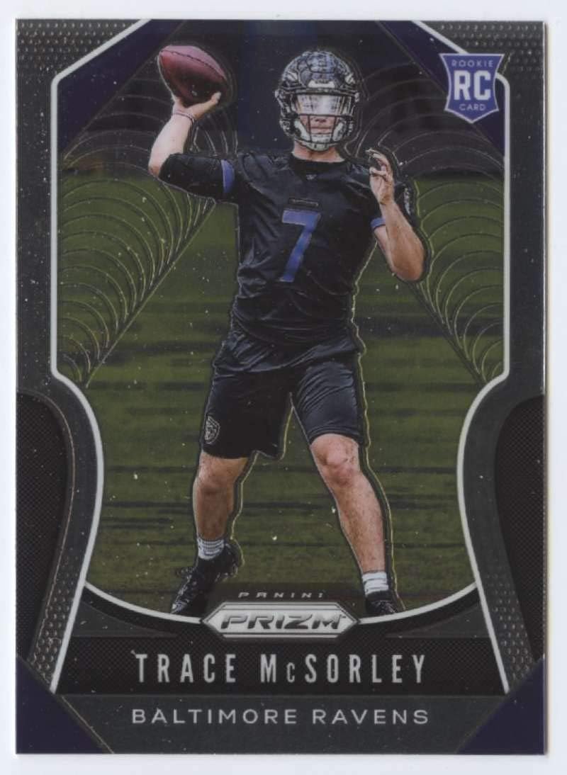 Amazon Com 2019 Prizm Football 309 Trace Mcsorley Rc Rookie Card Baltimore Ravens Official Nfl Trading Card From Panini America Collectibles Fine Art