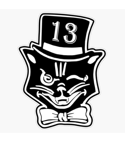 Amazon.com: spdecals Lucky Number 13 Car Window Vinyl Decal
