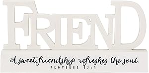 Dicksons Friend Friendship Refreshes The Soul Proverbs 27 Resin Stone Tabletop Word Plaque