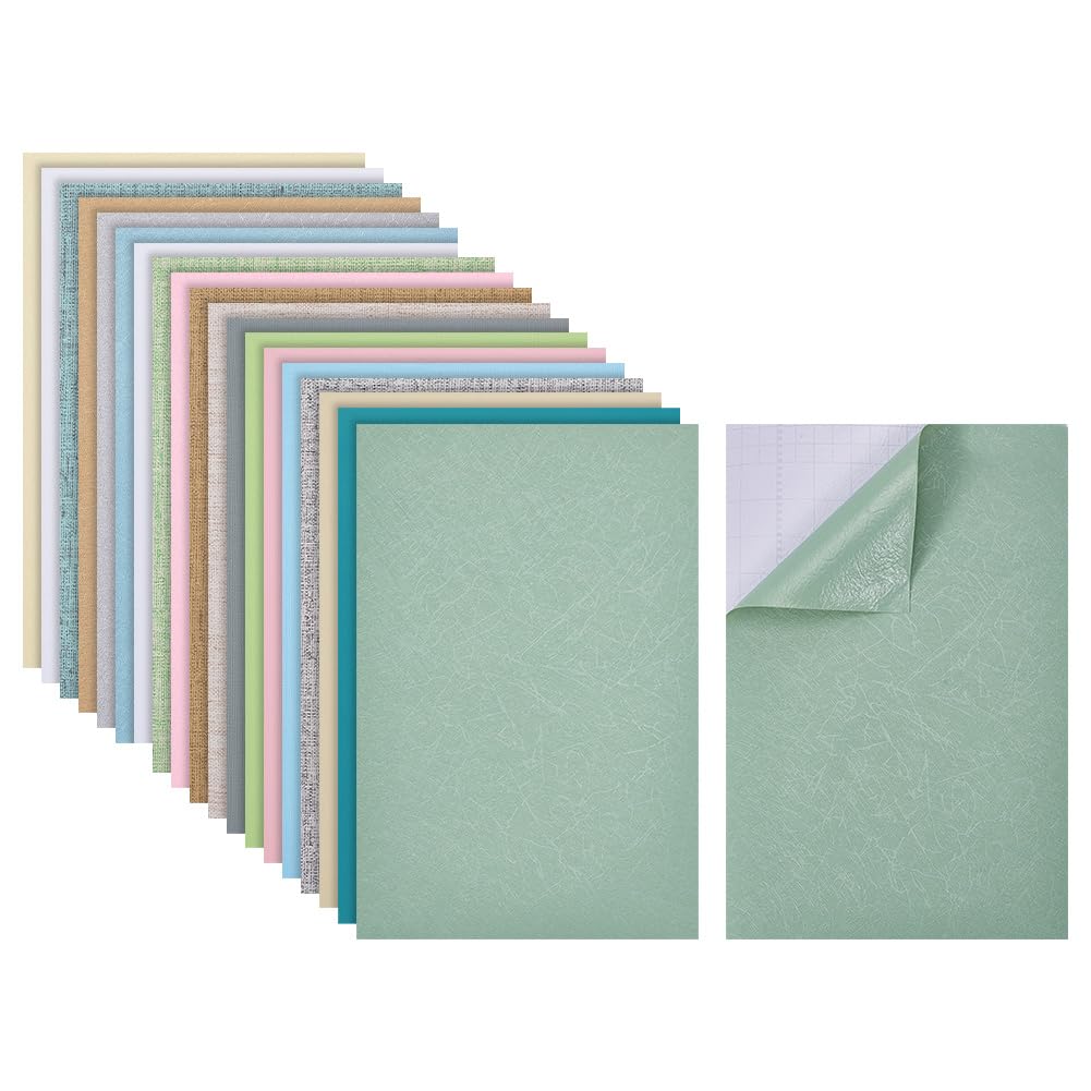 GOMAKERER 18 Sheets DollHouse Wallpaper, Mixed Colors Plastic Dollhouse Floorboards Miniatures Dollhouse Decoration Accessories for Living Room Bedroom in Doll Houses Decoration