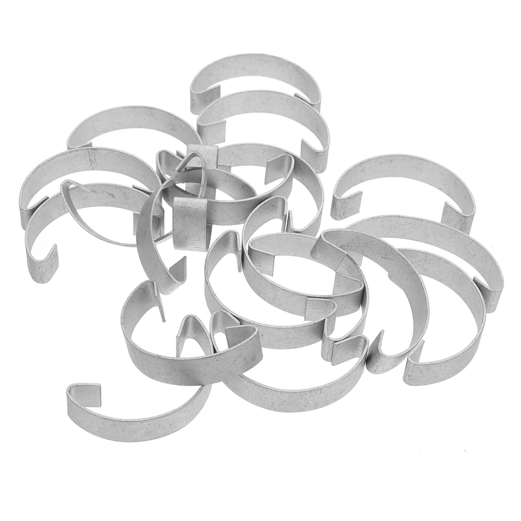 DOITOOL 20pcs Steel Cage Clips for Chicken Coop Durable Multi-purpose Door Hooks for Secure Closure Easy Installation and Pet Safety