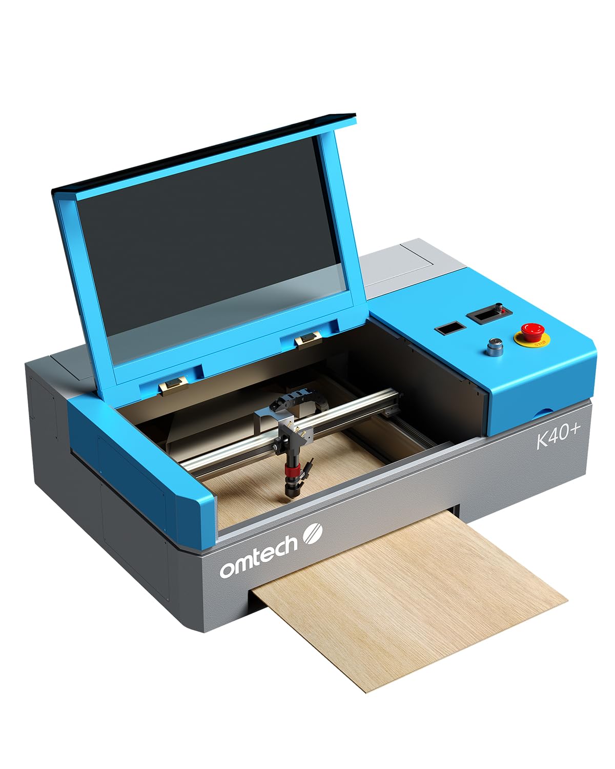 OMTech 45W CO2 Laser Engraver with LightBurn, 12"x8 - image 2