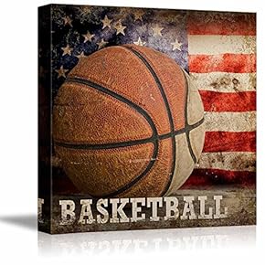 Rustic Basketball Vintage Hoops Wood Grain