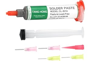 TANG HONG Sn42/Bi58,138℃ No Clean Solder Paste,(30g) Lead Free Solder Paste,Solder Paste for Electronics,Suitable for BGA/IC/PCB/SMD/LED/SMT Repairs