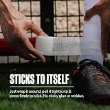 SPORTTAPE 6 Rolls 5cm x 4.5m White Self-Adhesive Cohesive Bandage view 2