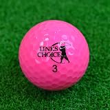 Links Choice 24 Pink Coloured Golf Balls Dual Titanium 90 Compression view 4