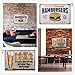 Tinksky Best in Town Hamburgers Retro Vintage Tin Sign Poster Style Wall Art Pub Bar Decor