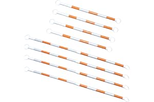 OrangeStar 8 Pack Retractable Traffic Cone Bars, 4Ft to 8.8Ft Expandable Cone Bars for Road Construction, Parking Lots(Cone Not Included)