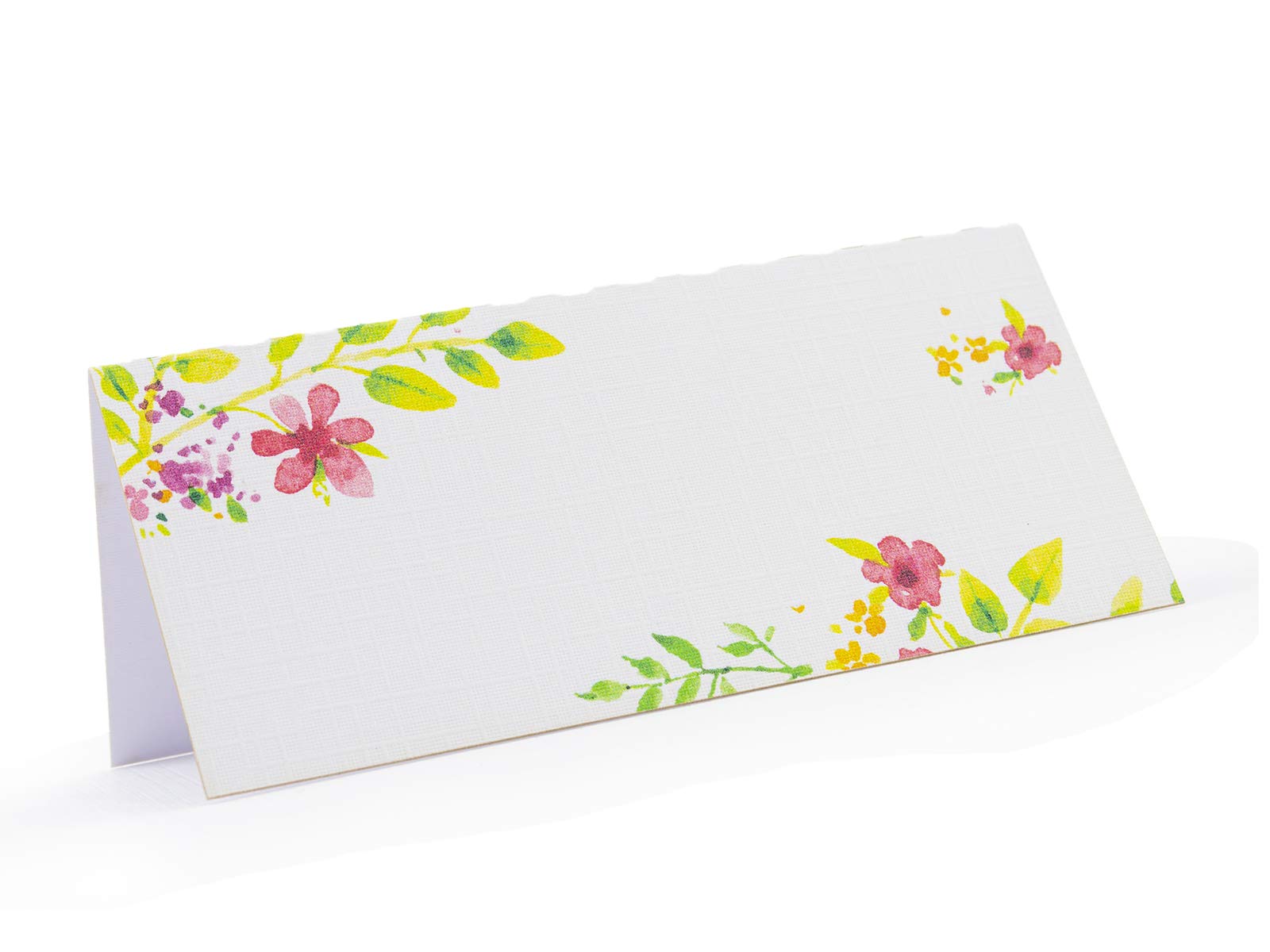 Summer-Ray 48pcs White Glimpse of Spring Wedding Place Cards Escort Cards