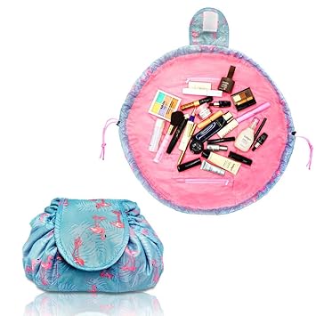 Amazon Com Adigow Portable Makeup Bag Lazy Drawstring Cosmetic