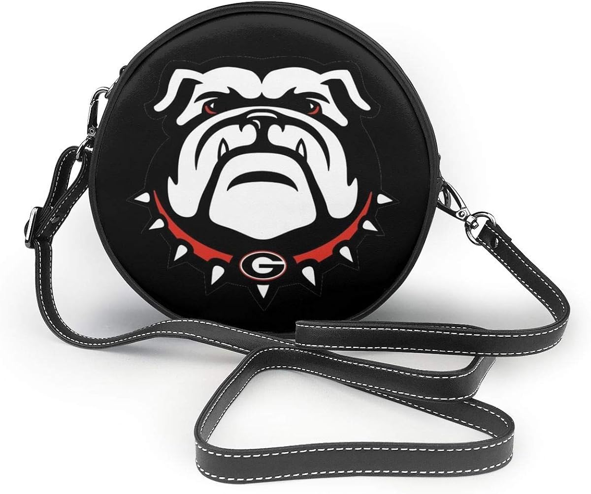 Bulldogs Women's Small Leather Round Crossbody