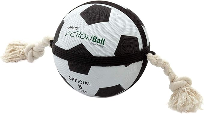 Karlie 45416 Action Ball Fuss Und Basketballe O 22 Cm Schwarz Weiss Amazon De Haustier
