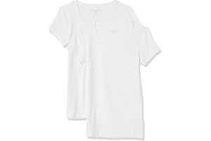�鶹�� Essentials Women's Standard 2-Pack Slim-fit Cap-Sleeve Scoopneck T-Shirt