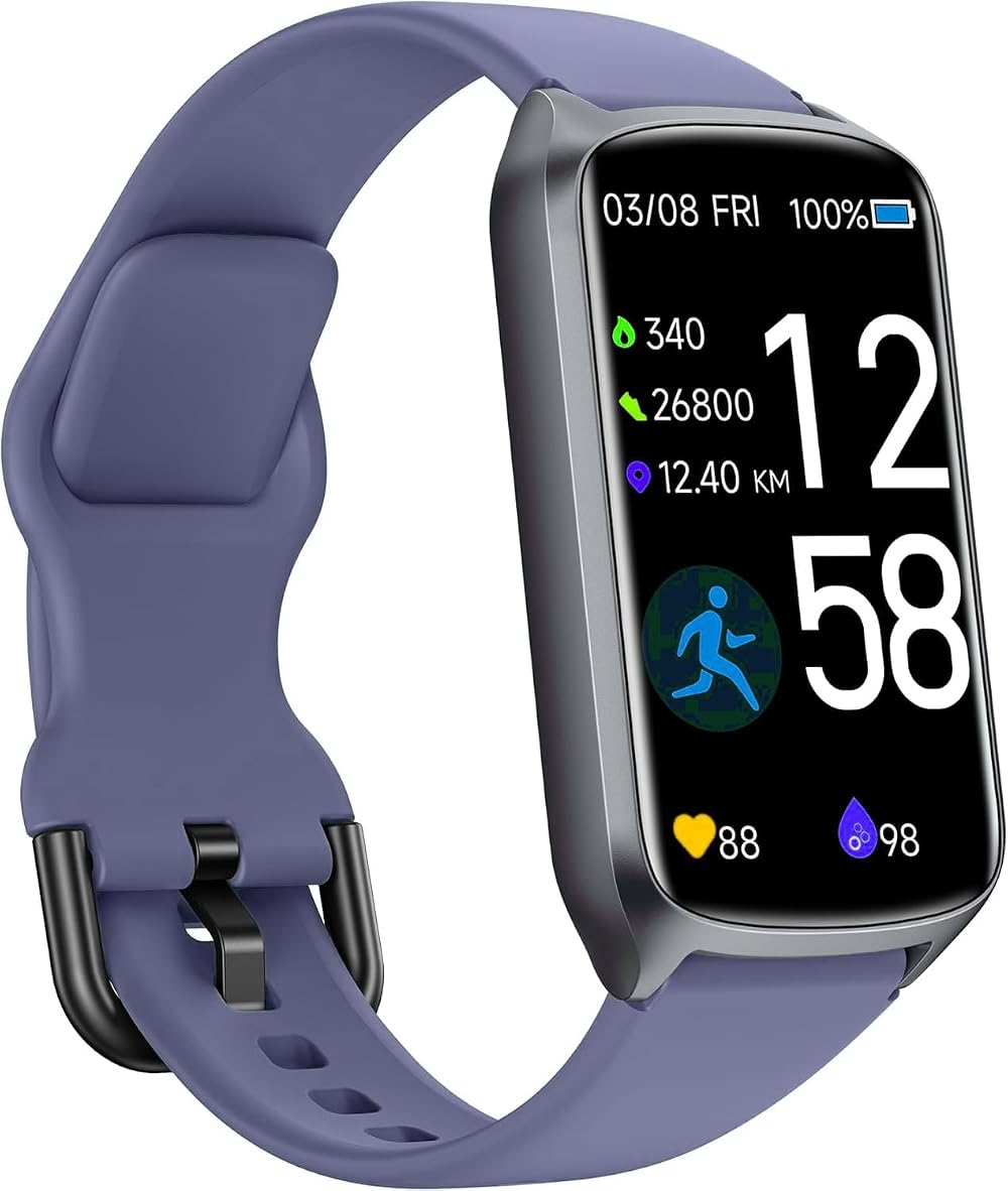 Amzhero Health Fitness Tracker 24/7 Heart Rate SpO2 5ATM Waterproof