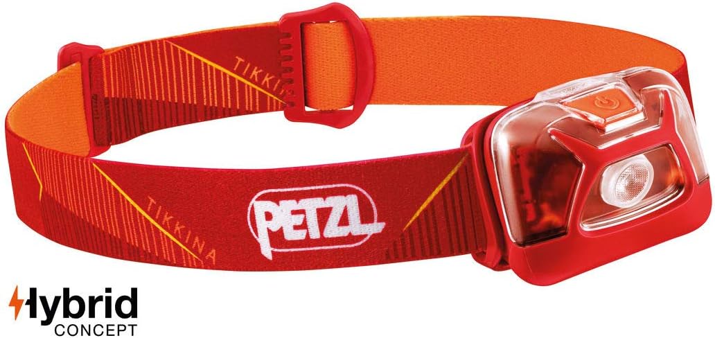 PETZL - TIKKINA Headlamp, 250 Lumens, Standard Lighting, Red : Sports & Outdoors