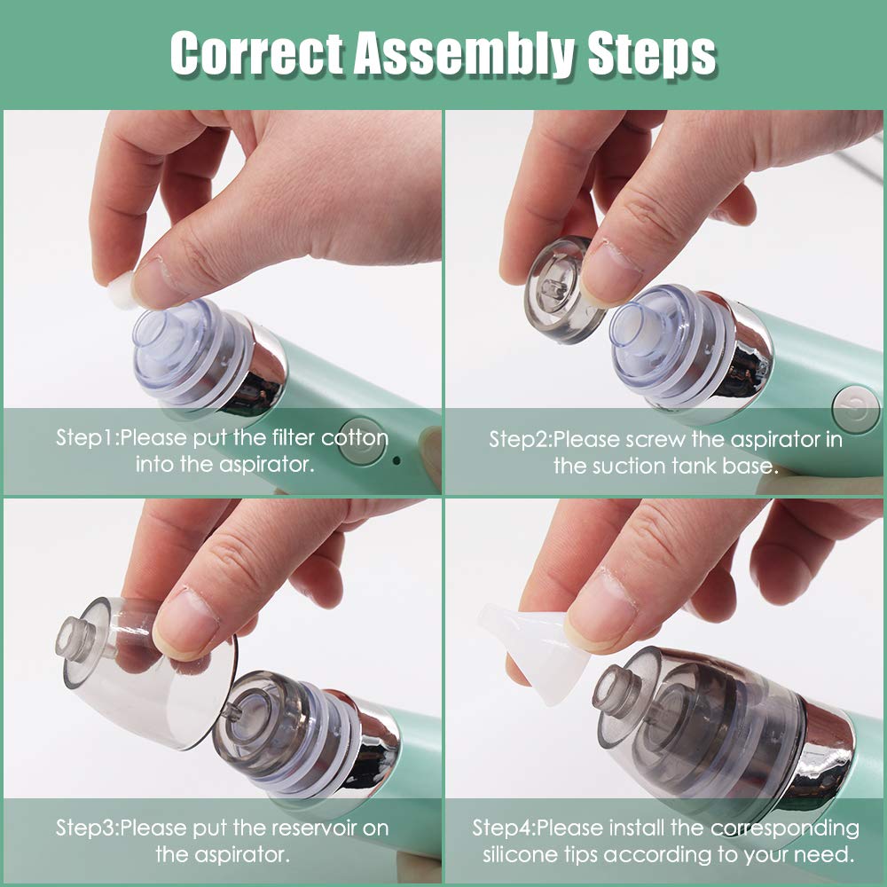 pulizia naso neonato con aspiratore