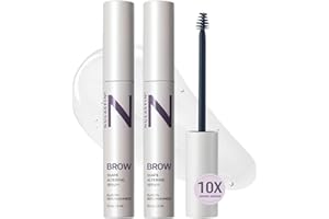 NULASTIN Shape Altering Eyebrow Serum - Brow Serum to Shape & Define - Improves the Appearance of Sparse Eyebrows for a Fuller Look - Enriched with Hair-Strengthening Ingredients (2 Count)