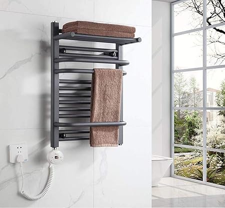 Soportes para toallas Toallero eléctrico de acero con bajo ...